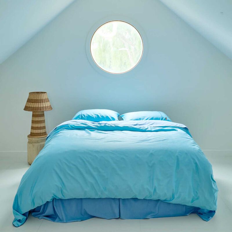 Kip&Co Glow In Blue Bamboo Cotton Quilt Cover image number 1